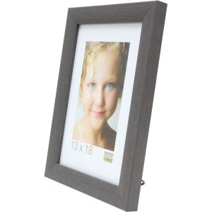 Cadre en bois Deknudt S54S gris 10x20 cm