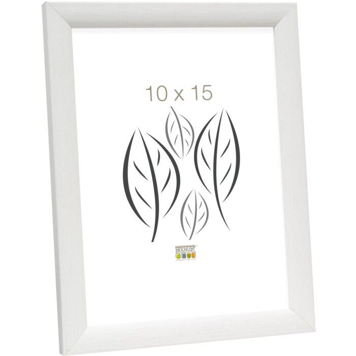 Cadre en bois Deknudt S54S blanc 13x13 cm