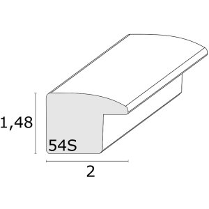 Cadre en bois S54S argent 20,0 x20,0 cm