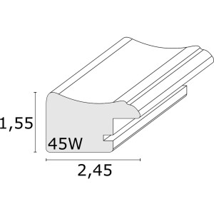 Cadre photo noir plastique 10,0 x15,0 cm S45WF