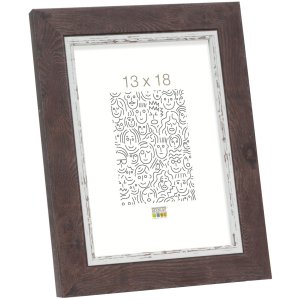 Cadre plastique Deknudt S45VY marron 18x24 cm