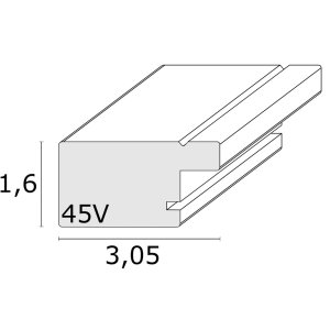 Cadre plastique Deknudt S45VK blanc 20x20 cm