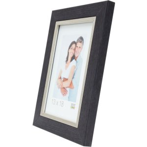 Cadre photo gris plastique 13,0 x18,0 cm S45VF