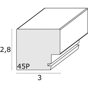 Cadre photo taupe bois 15,0 x20,0 cm S45PK