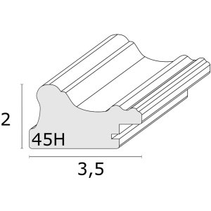 Cadre photo S45HF1 blanc 30x45 cm