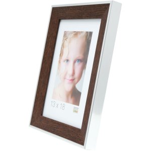 Cadre photo marron plastique 13,0 x18,0 cm S45FE