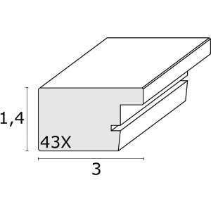 Cadre photo blanc bois 30,0 x40,0 cm S43XF