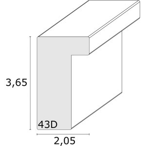 Cadre photo blanc bois 20,0 x25,0 cm S43DL