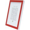 Cadre photo rouge-blanc bois 10,0 x15,0 cm S43AL