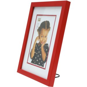 Cadre en bois S43AK4 rouge 15x20 cm (10x15 cm)