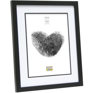 Cadre en bois S43AK2 noir 40x50 cm (30x40 cm)