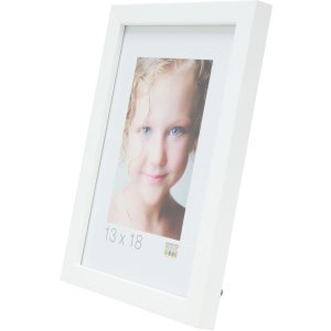 Cadre photo Deknudt blanc S43AK1 bois 10,0 x15,0 cm