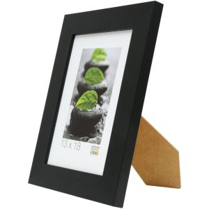 Cadre photo S226K2 noir bois 13,0 x18,0 cm