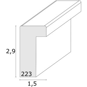 Cadre photo avec passe-partout taupe bois 13,0 x18,0 cm;10,0 x15,0 cm S223K