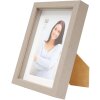 Cadre photo avec passe-partout taupe bois 13,0 x18,0 cm;10,0 x15,0 cm S223K