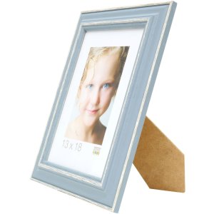 Cadre photo bleu bois 21,0 x29,7 cm S221F