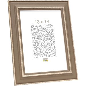 Cadre photo beige bois 18,0 x24,0 cm S221F