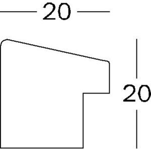 Walther cadre en bois Fiorito 30x40 cm chêne clair avec passe-partout 20x30 cm