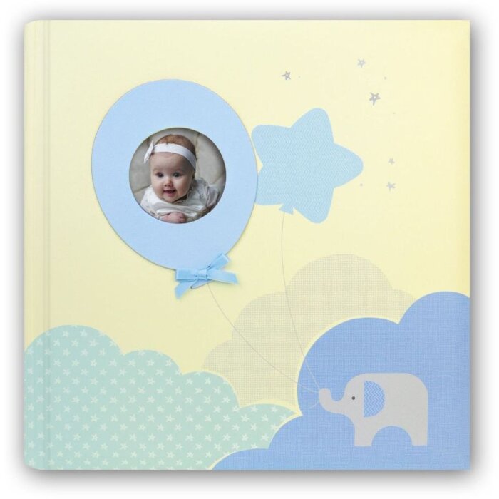 ZEP Baby Album Penelope bleu 24x24 cm 40 pages blanches