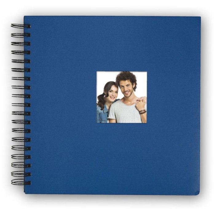 Album spirale ZEP Swiss bleu 31x31 cm 40 pages noires