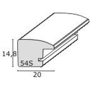 Cadre en bois S54SF1P1 avec passe-partout blanc