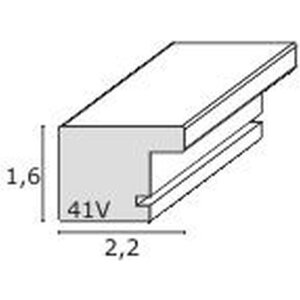 Galerie en plastique Gallerina S41V blanc structuré