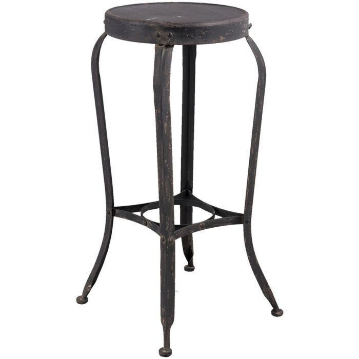 Clayre & Eef Tabouret 37x72 cm noir