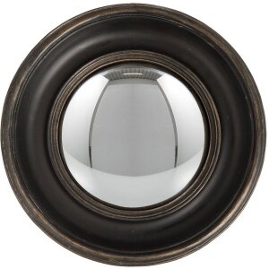 Miroir Ø 23x3 cm noir - 62S128 Clayre Eef