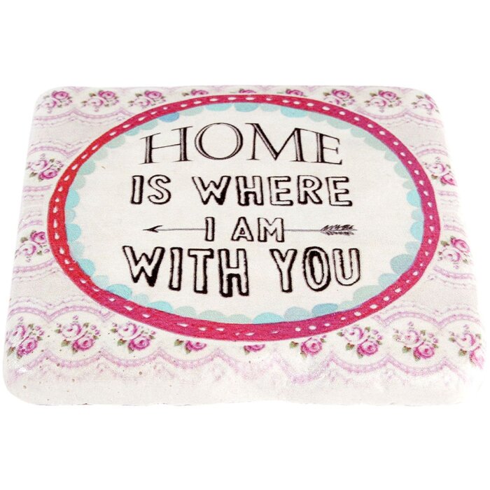 6PR1076 Clayre Eef - Dessous de plat With you 9x9 cm