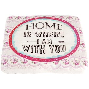 6PR1076 Clayre Eef - Dessous de plat With you 9x9 cm