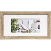 Henzo cadre photo Modern 15x30 cm brun moyen avec passe-partout 10x20 cm