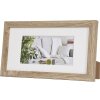 Henzo cadre photo Modern 15x30 cm brun moyen avec passe-partout 10x20 cm