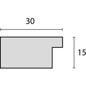 Cadre en bois ZEP Nelson 30x45 cm blanc