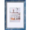 Walther Chalet cadre photo bleu 10x15 cm avec passe-partout 7x10 cm