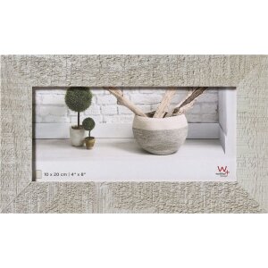 Cadre en bois Walther Home gris clair 10x20 cm