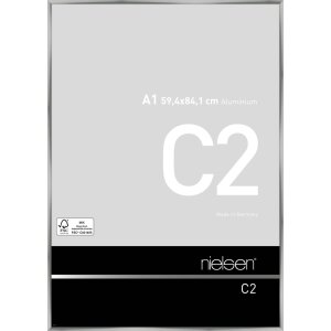 Cadre alu C2 argent 60x84 cm