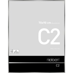 Cadre alu C2 argent 70x90 cm