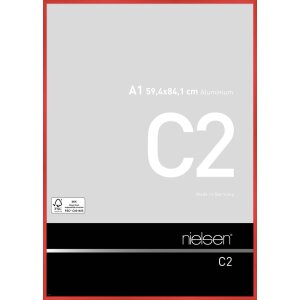 Cadre alu C2 tornado rouge 60x84 cm