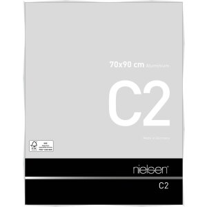 Cadre alu Nielsen C2 blanc brillant 70x90 cm