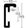 Cadre alu Nielsen Classic structure noix 13x18 cm