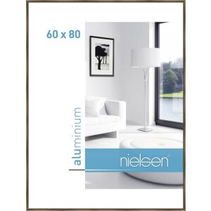 Cadre alu Nielsen Classic structure noix 60x80 cm