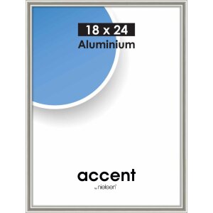 Accent cadre photo aluminium Accent, 18x24 cm, Pearl Mercury