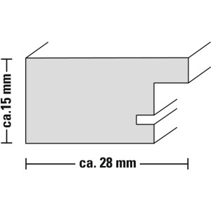 Cadre plastique Chalet, brun, 20 x 30 cm