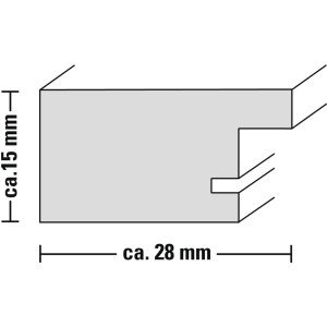 Cadre plastique Chalet, brun, 10 x 15 cm