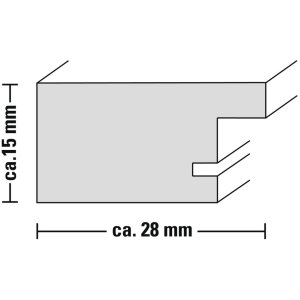 Cadre plastique Chalet, brun-gris, 10 x 15 cm