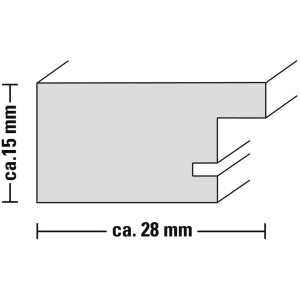 Cadre plastique Chalet, brun, 15 x 20 cm