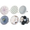 Bouton de meuble rond 4 cm - différents designs