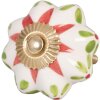 Bouton de meuble en forme de fleur 4,5 cm - différents designs