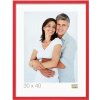 Cadre photo rouge-blanc bois S43AL