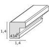 Cadre photo gris-blanc bois S43AL